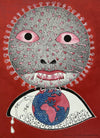Buy Global Pandemic Gond painting by Venkat Shyam
