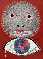 Buy Global Pandemic Gond painting by Venkat Shyam
