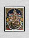 Goddess Lakshmi, Tanjore Painting by Sanjay Tandekar