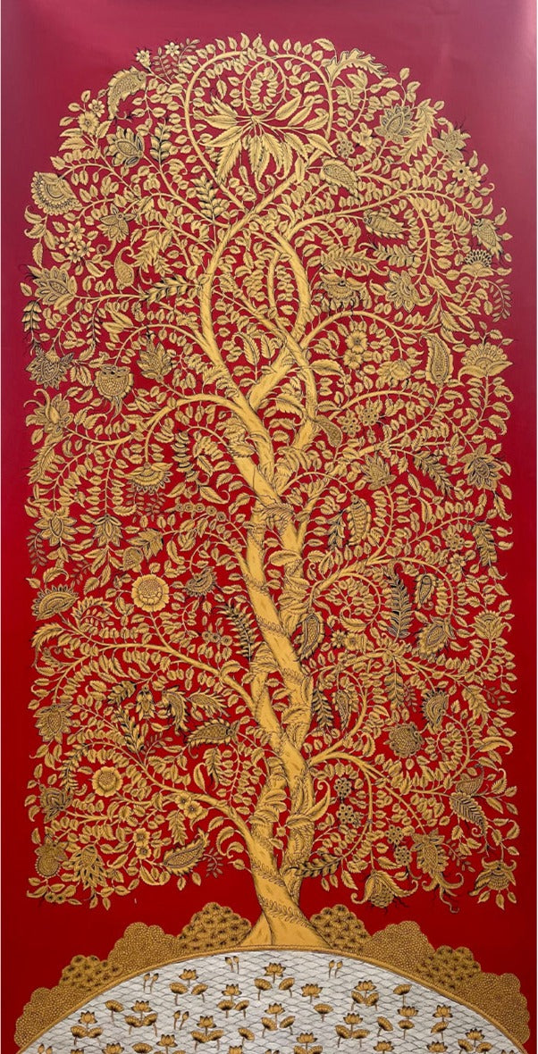 Golden Tapestry: Tree of Wonder by Kalyan Joshi Thumbnail
