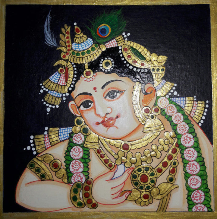 Gopala, Tanjore Art by Sanjay Tandekar Thumbnail