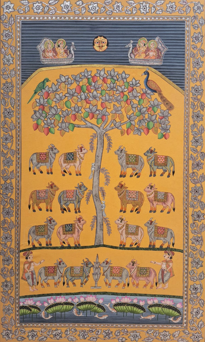 Gopashtami In Pichwai by Shehzaad Ali Sherani Thumbnail