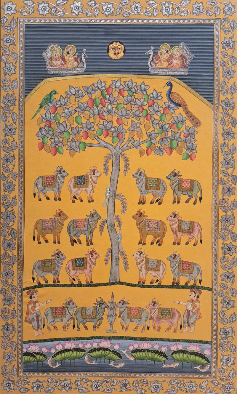 Buy Gopashtami In Pichwai by Shehzaad Ali Sherani