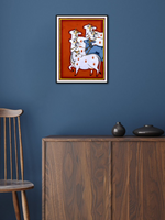 Grace of Gopashtami Pichwai Painting by Dinesh Soni for sale