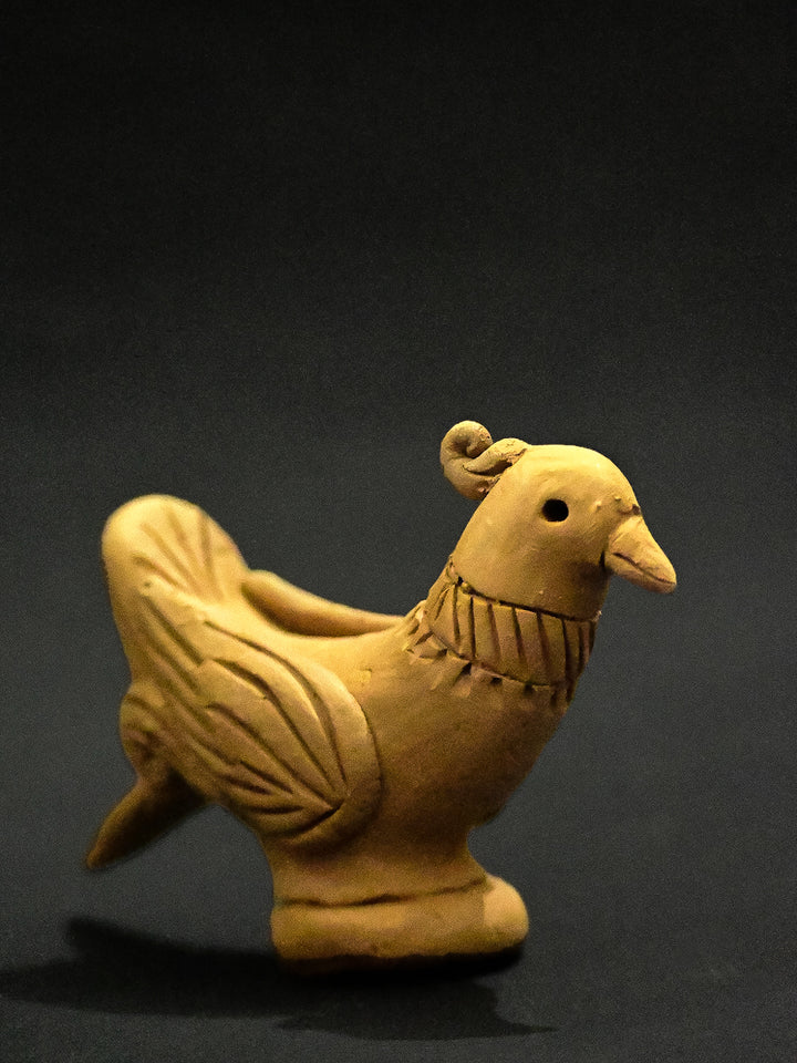 Graceful Feathers: The Terracotta Model of a Parrot, Terracotta art by Dolon Kundu Thumbnail
