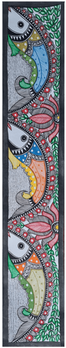 Graceful exhibition of fishes and lotuses: Madhubani by Vibhuti Nath Thumbnail