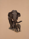 Buy Graceful Majesty A Mughal Miniature Tribute to the Elephant Duo by Mohan Prajapati
