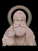 Transcendent Whirl: Guru Nanak Dev's Presence in Foam Art, Sea foam Art by Harsh Verdhan Chhajed