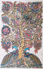 Buy The Peacoks on the Tree: Kalamkari by Harinath N