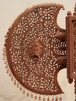 Buy Sandalwood Hand Fan (Radha Krishna) Sandalwood by Om prakash