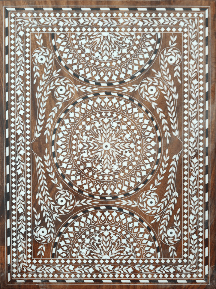 Handcrafted Tray in Wood Inlay by Satyug Singh Thumbnail