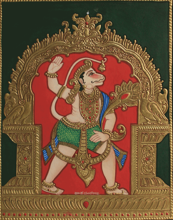 Hanuman Ji In Mysore Tanjore By Dr. J Dundaraja Thumbnail