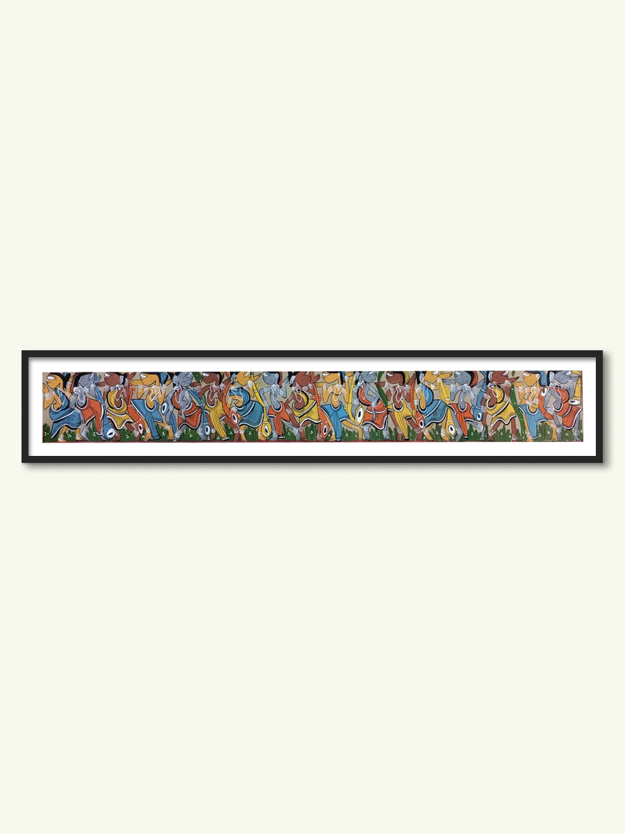 Harmony Amongst the Blades: A Bengali Pattachitra Tale by Swarna Chitrakar for sale