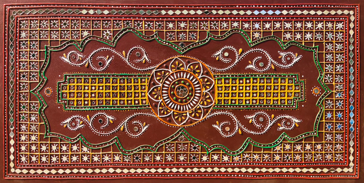Harmony of Hues: Lippan art by Majikhan For Home Decor, Gifting Thumbnail