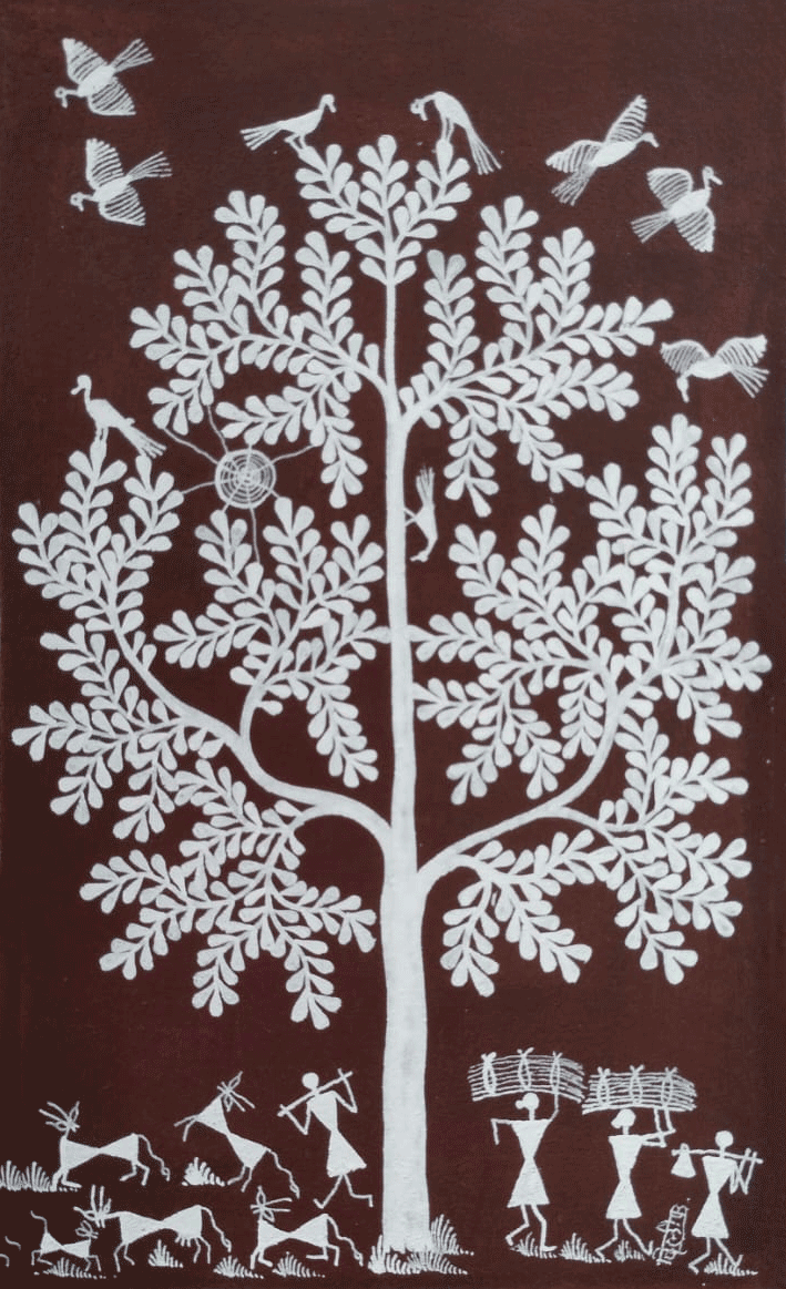 Harmony with nature in Warli By Dilip Bahotha Thumbnail