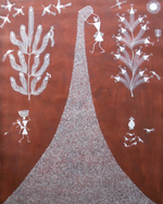 Harvest Symphony: Warli Painting by Anil Wangad