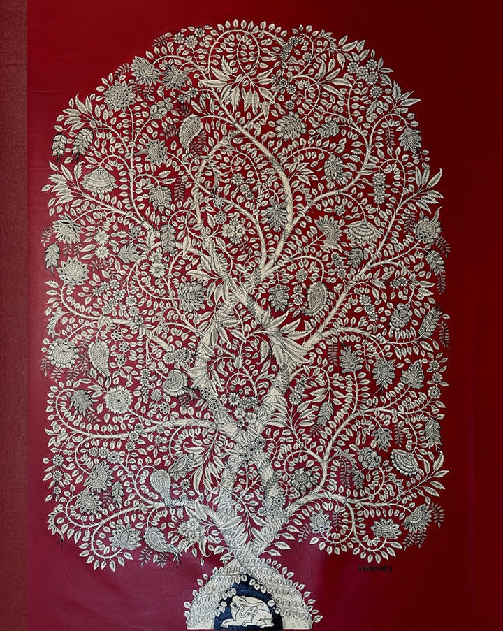 Haven of Life: The Lush Tree of Phad Art by Kalyan Joshi Thumbnail