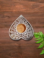 Buy Handcrafted Wooden Diya for diwali home decor