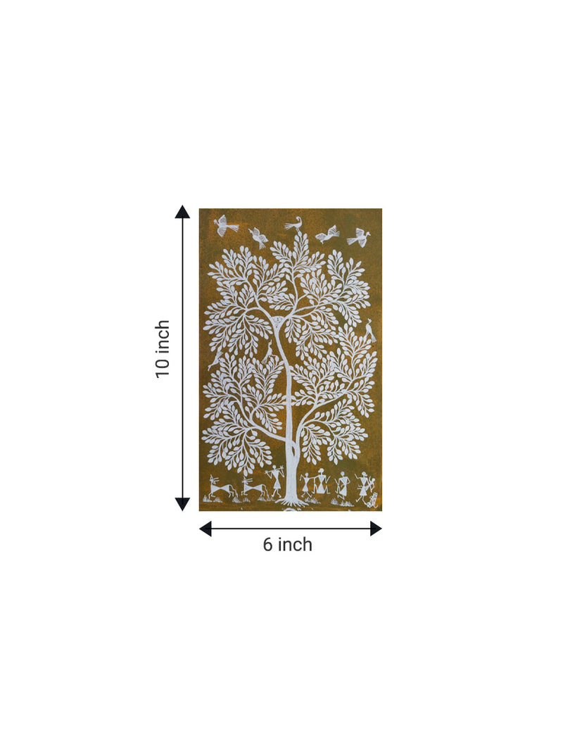 Human & Nature In Warli artwork for sale