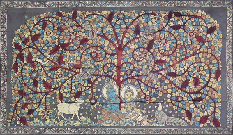 Buy Tree of Life: Kalamkari painting by Harinath.N 