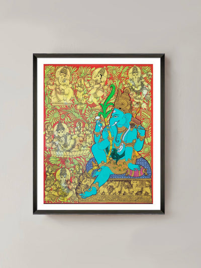 Ganesha: Kalamkari painting by Harinath.N