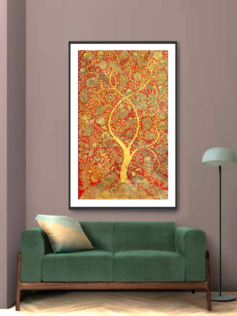 Buy Tree of Life: Kalamkari painting 