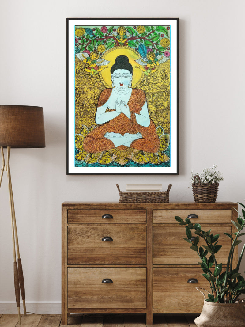 Shop Buddha: Kalamkari painting 