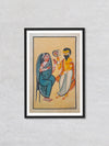 Illicit Affair A Tapestry of the Tharakeshwar Affair Khalighat Painting by Sonali Chitrakar