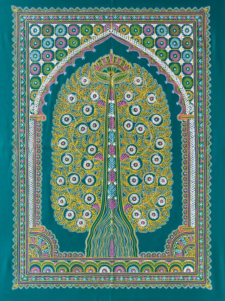 Illuminating Nature's Serenade: An Exquisite Blend of Colors and Culture Rogan Art by Rizwan Khatri Thumbnail