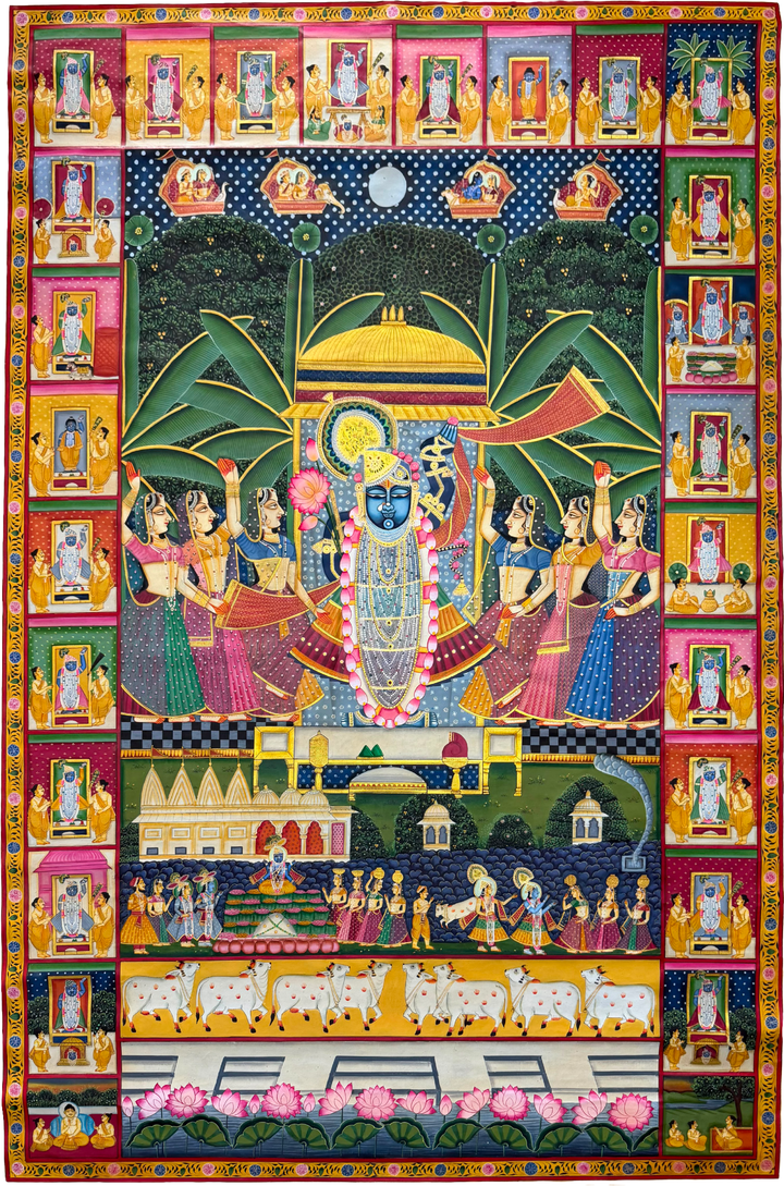Sharad Purnima in Pichwai by Naveen Soni Thumbnail