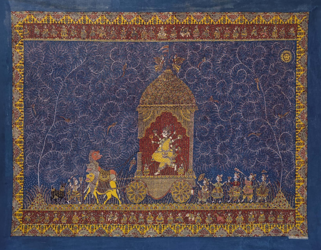 Durga Mata: The Warrior Goddess in Mata ni Pachedi by Vasant Manubhai Chittara Thumbnail