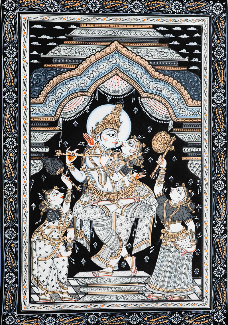 To buy Immersive Tales Unveiled: Radha Krishna Rasleela  on a canvas 