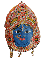 Immortal Cultural Narratives: The Enchanting Devi Leather Shadow Puppet by Sindhe Sriramulu for sale