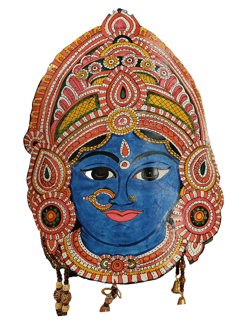 Immortal Cultural Narratives: The Enchanting Devi Leather Shadow Puppet by Sindhe Sriramulu for sale
