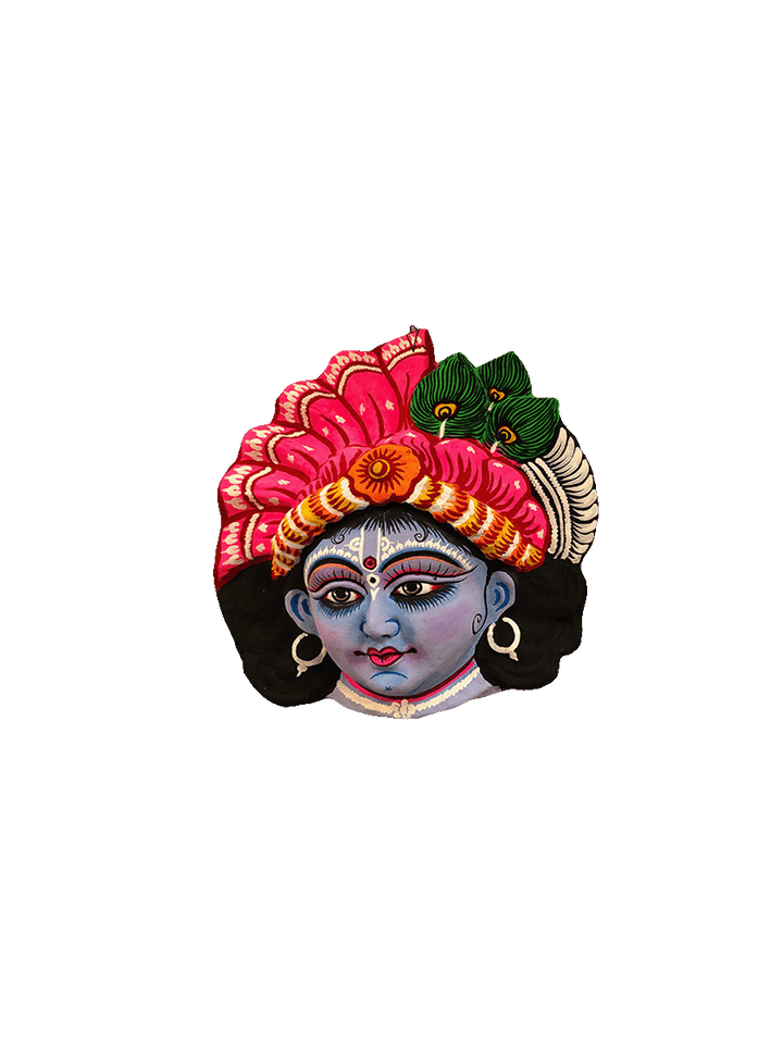 Infinite Grace Personified: The Chhau Mask of Lord Krishna by Dharmendra Sutradhar Thumbnail