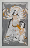 Buy Infinite Valour Goddess Kali's Triumph over Mahishasura Khalighat Painting by Sonali Chitrakar