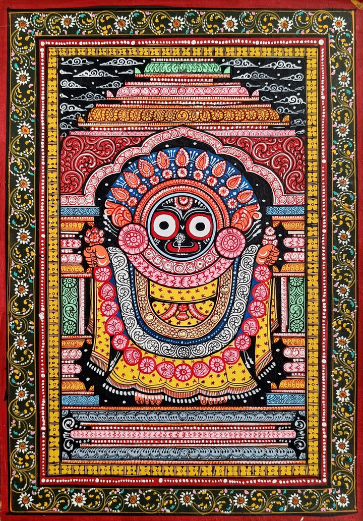 Lord Jagannath - Pattachitra Painting by Purusottam Swain for Home Decor Thumbnail