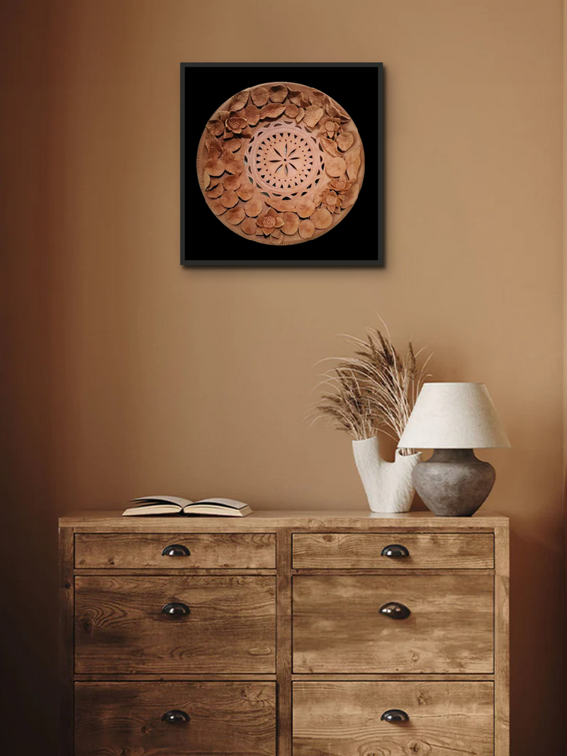 Lotus in Terracotta art by Dolon Kundu