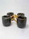  The Mystical Labradorite Tea Cups with Golden Accents