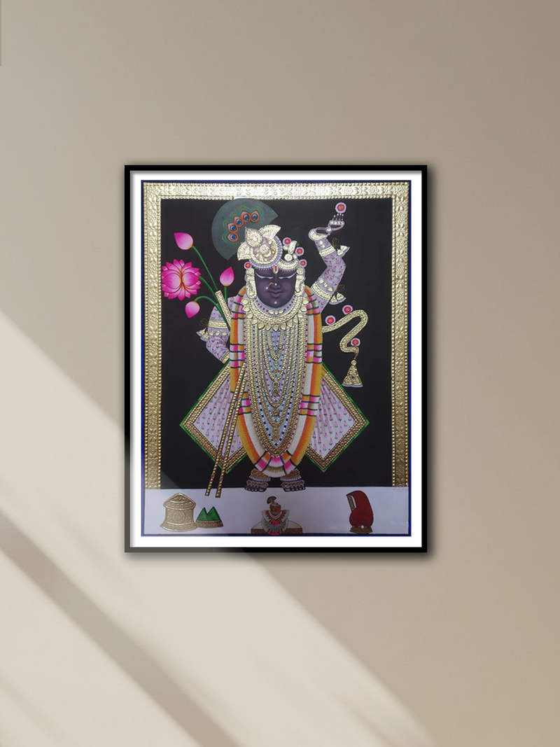 Shop Sacred Grace of Shrinathji: Pichwai painting by Jayesh Sharma
