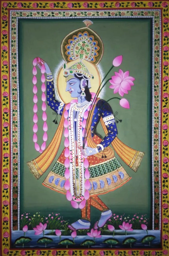 buy Yamuna's Divine Play: Pichwai Painting 