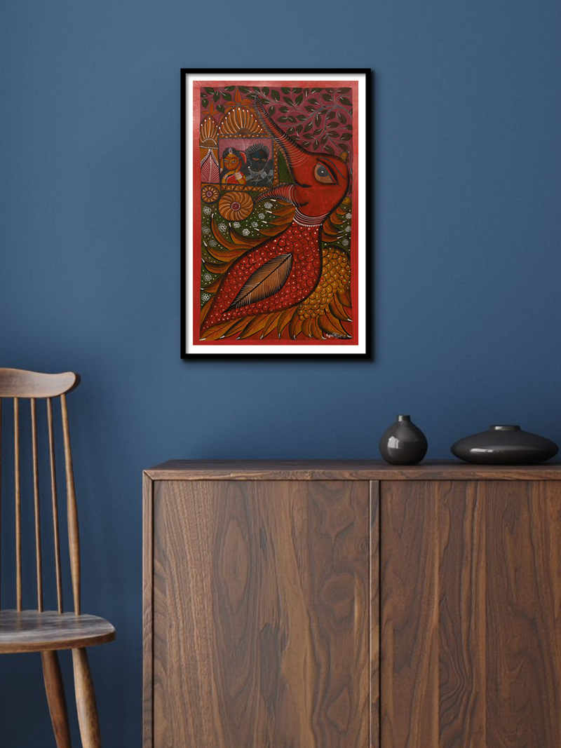 Buy Jatayu saving Sita Mata: Bengal Pattachitra by Swarna Chitrakar