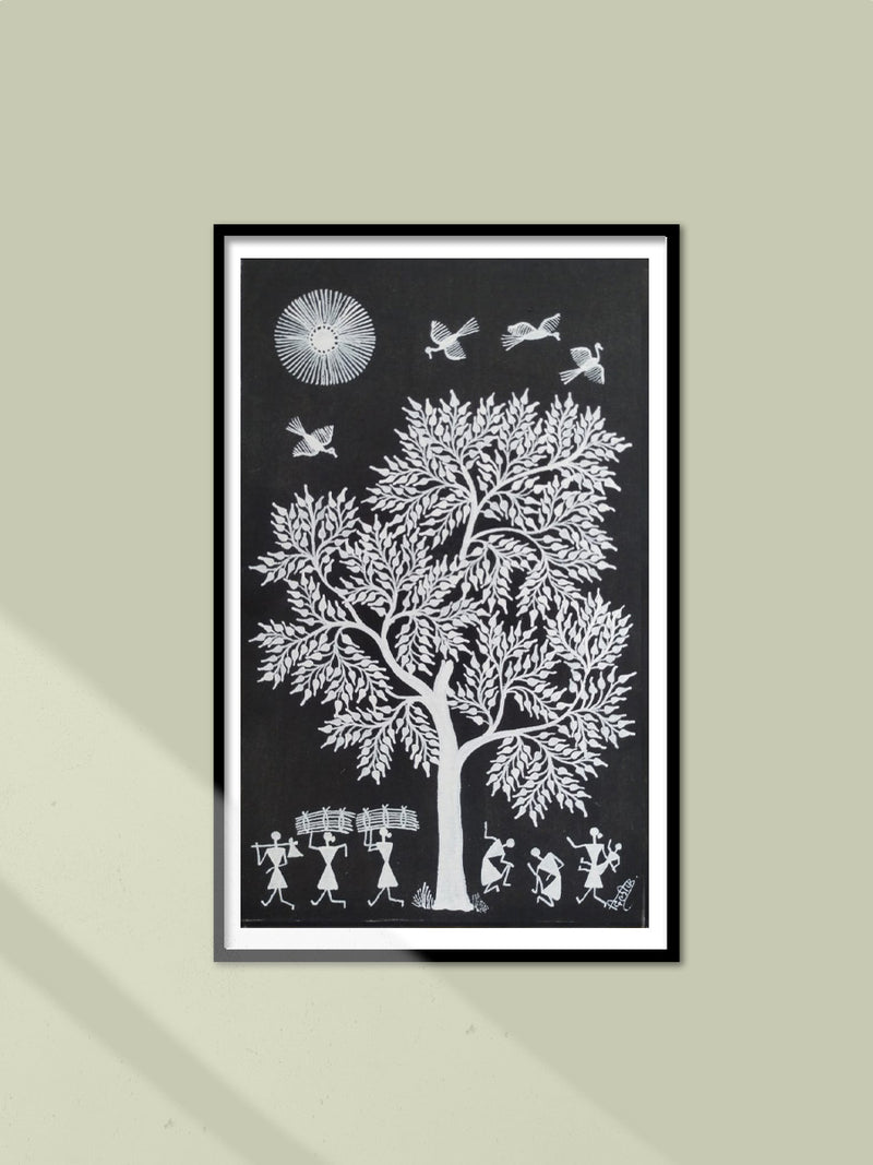 Shop Joyful Harmony In Warli By Dilip Bahotha