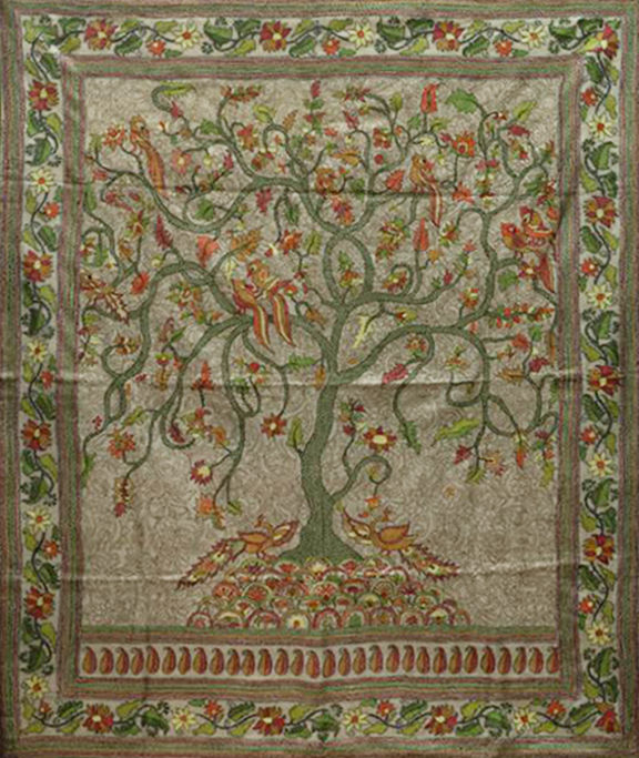 Buy Tree of Life artwork in Kantha Embroidery