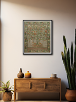 Tree of Life artwork in Kantha Embroidery for Sale