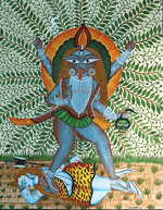 Buy Maa Durga in Kalighat by Uttam Chitrakar