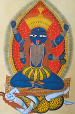Buy Depiction of Goddess Kali: Kalighat by Uttam Chitrakar