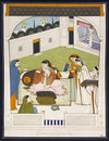 Radha Rani with the Gopis in Kangra 