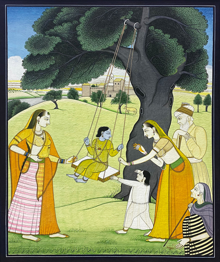 Little Krishna in Kangra by Poonam Katoch Thumbnail