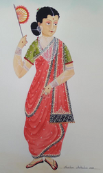 Buy Woman in Kalighat by Bhaskar Chitrakar